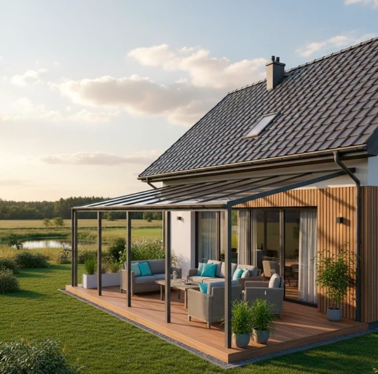 szklane zadaszenie tarasu