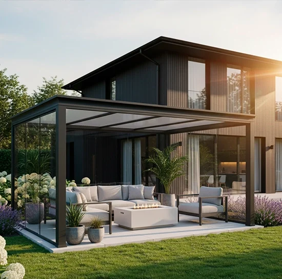 zadaszenie tarasu wolnostojące szklane